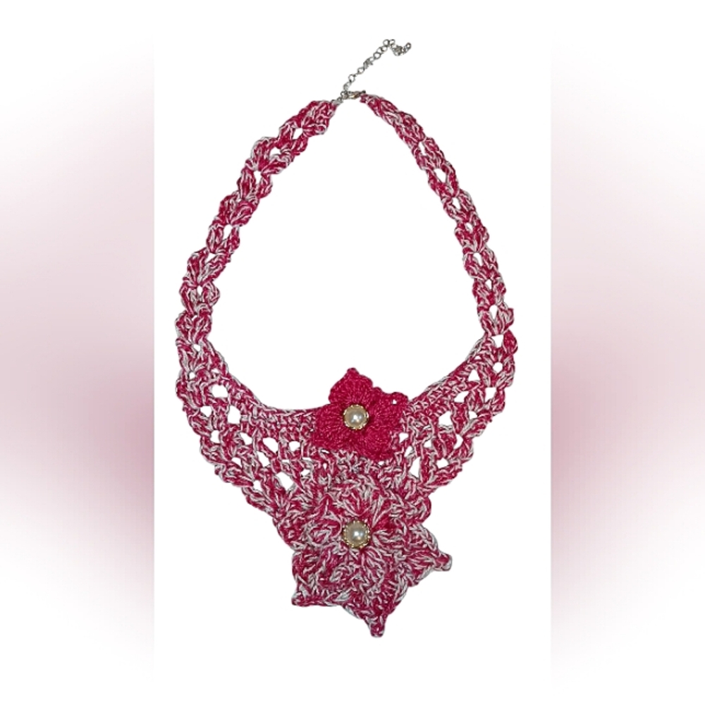 Necklace crochet handmade